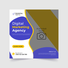 Digital marketing agency creative and Instagram post template banner Design