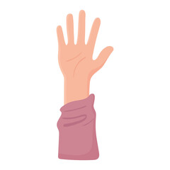 Fototapeta premium raised hand icon