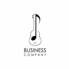 logo for music industry, ukulele logo template