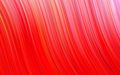 Light Red vector background with curved circles.