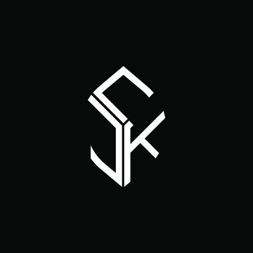 CJK letter logo creative design. CJK unique design
