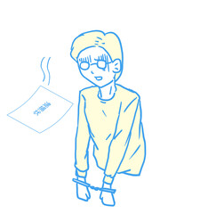 捕まった男性