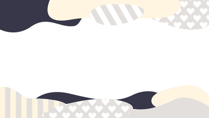 北欧風のホワイトデーフレーム素材