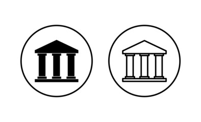 Piggy bank icons set. piggy money sign and symbol