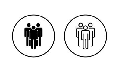 people icons set. person sign and symbol. User Icon vector