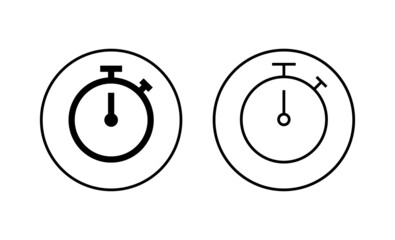 stopwatch icon. Timer sign and symbol. Countdown icon. Period of time