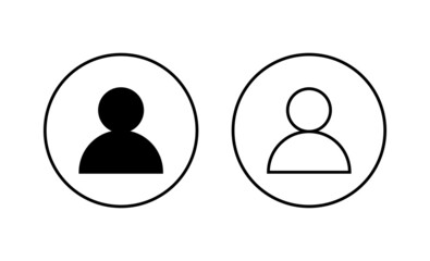 User Icons set. person sign and symbol. people icon.