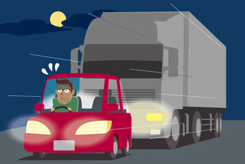 夜間のあおり運転_危険運転