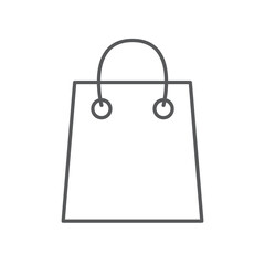 Simple pixel perfect shopping bag Icon.