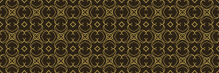Background pattern with decorative ornament in vintage style for your design. Seamless background for wallpaper, textures. Vector illustration.