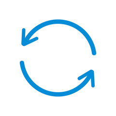 Ciircular arrow sign vector icon