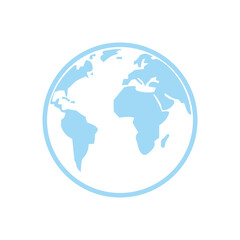 Globe icon vector illustration symbol