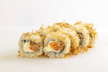Japanese tradtional roll with salmon