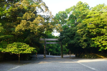 伊勢神宮 内宮 参道の鳥居