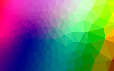 Fototapeta na wymiar Light Multicolor, Rainbow vector abstract mosaic background.