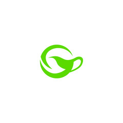 Cup natural drink logo design suitable for drink shop, cafes, food and beverage businesses