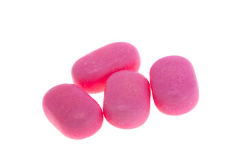 pink pills isolated