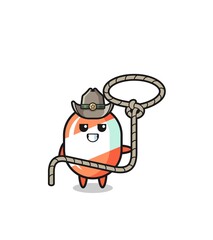 the candy cowboy with lasso rope