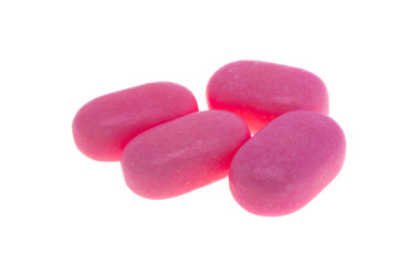pink pills isolated