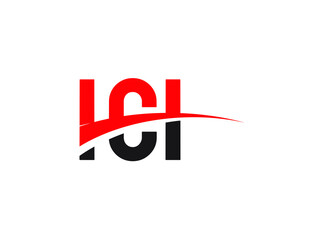 ICI Letter Initial Logo Design Vector Illustration