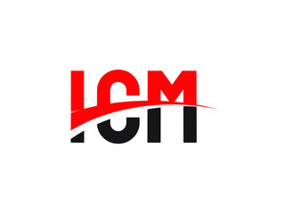ICM Letter Initial Logo Design Vector Illustration