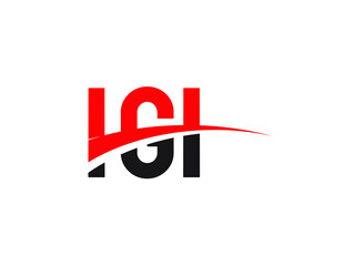 IGI Letter Initial Logo Design Vector Illustration