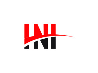 INI Letter Initial Logo Design Vector Illustration