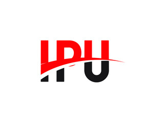 IPU Letter Initial Logo Design Vector Illustration