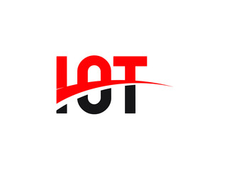 IOT Letter Initial Logo Design Vector Illustration