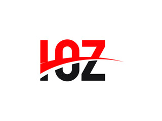 IOZ Letter Initial Logo Design Vector Illustration