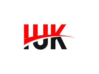 IUK Letter Initial Logo Design Vector Illustration