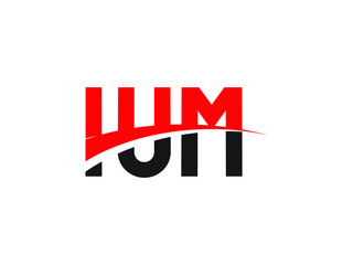 IUM Letter Initial Logo Design Vector Illustration
