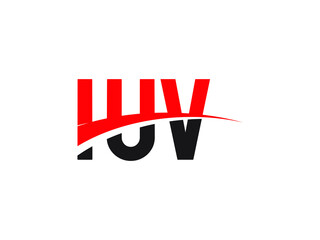 IUV Letter Initial Logo Design Vector Illustration