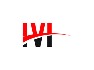 Obraz premium IVI Letter Initial Logo Design Vector Illustration