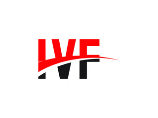 Obraz premium IVF Letter Initial Logo Design Vector Illustration