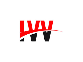 Fototapeta premium IVV Letter Initial Logo Design Vector Illustration