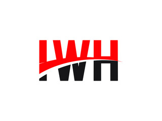 IWH Letter Initial Logo Design Vector Illustration