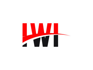 IWI Letter Initial Logo Design Vector Illustration