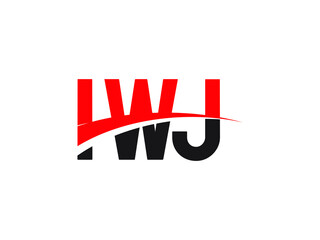 IWJ Letter Initial Logo Design Vector Illustration