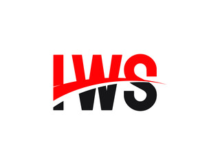 IWS Letter Initial Logo Design Vector Illustration