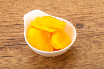 Canned Jackgruit in the bowl