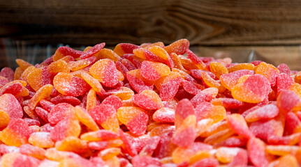 many jelly candies in the store