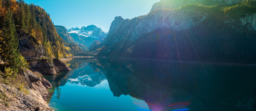 Vorderer Gosausee, Salzkammergut, &Ouml;sterreich, im Herbst