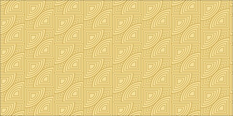Geometric ancient pattern gold line background design