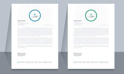 Letterhead format template, business style letterhead design template. Company letterhead template designs.