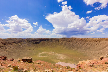Winslow Meteorite Crater near Winslow, Arizona, USA, was formed about 50000 years ago when a giant...