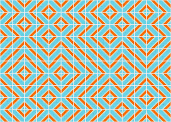 Abstract Geometric Pattern generative computational art illustration