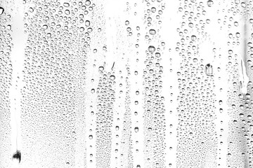 white background water drops on glass, abstract design overlay wallpaper