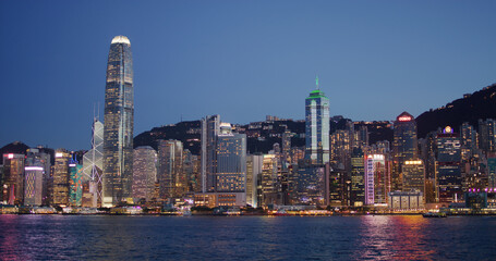 Obraz premium Hong Kong night
