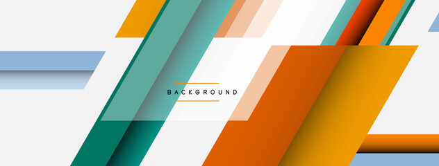 Background. Geometric diagonal square shapes and lines abstract composition. Vector illustration for wallpaper banner background or landing page